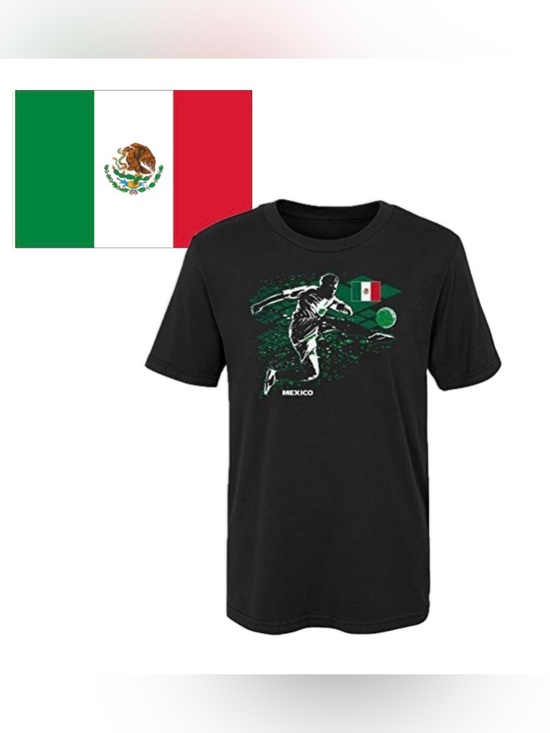 Gen2 Other - NWT [Gen2] Mexico National Team World Cup Football Soccer T-Shirt Kids L (7)